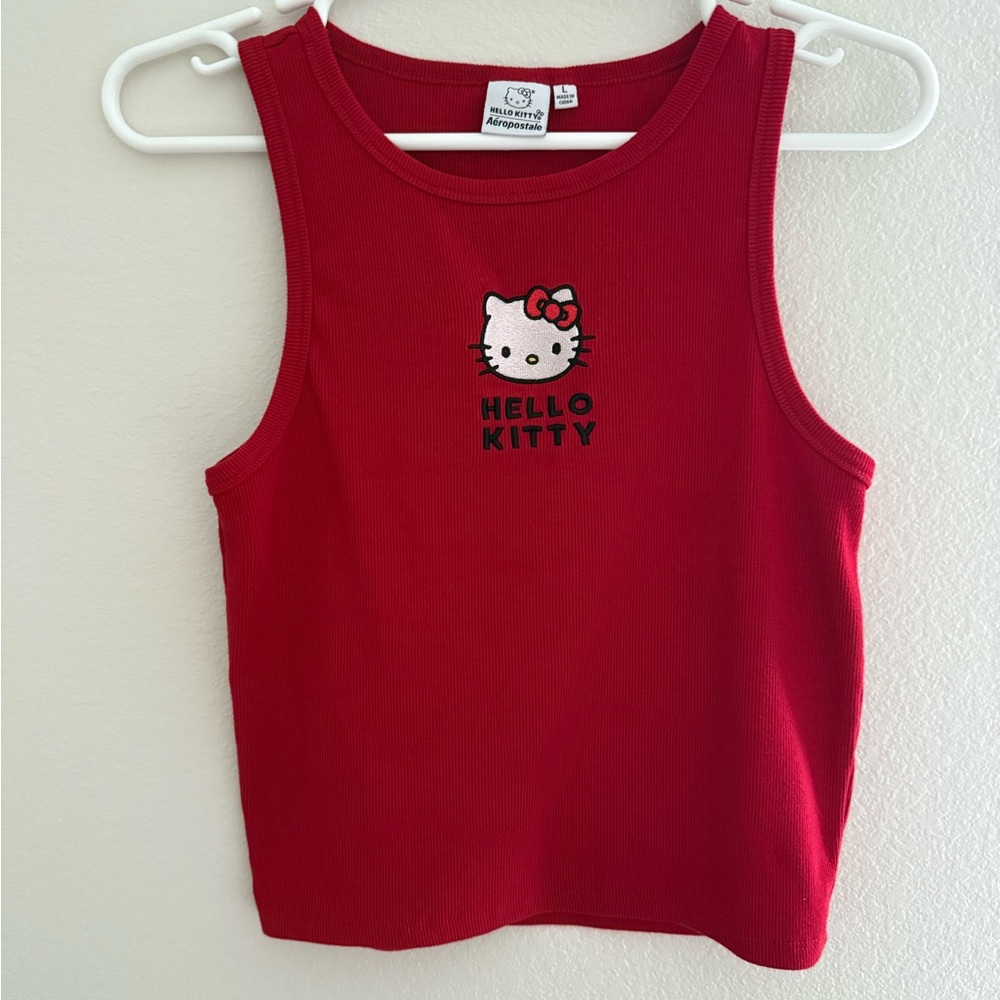 Aeropostale Red Hello Kitty Tank Top